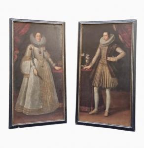Ritratti di Maria Maddalena d'Austria e Cosimo II de' Medici